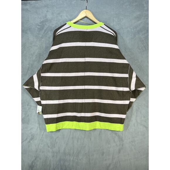 Free People We The Free Manny Cardi Brown Stripe Cardigan Sweater Size X-Small - Picture 6 of 9
